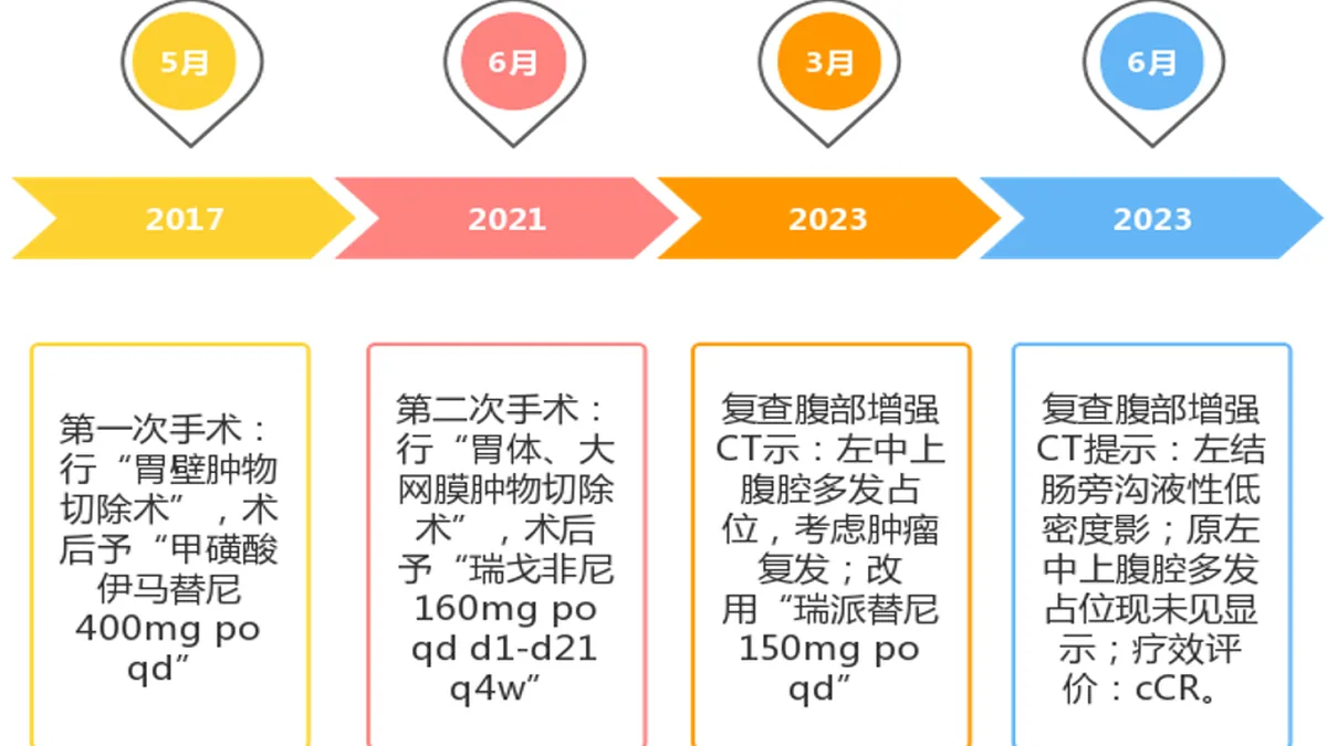 瑞派替尼片剂包装和说明书,显示随餐服用建议